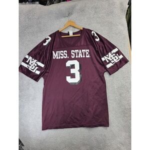 Vintage Mississippi State Bulldogs Wilson Football Jersey Mens XLARGE  NCAA #3